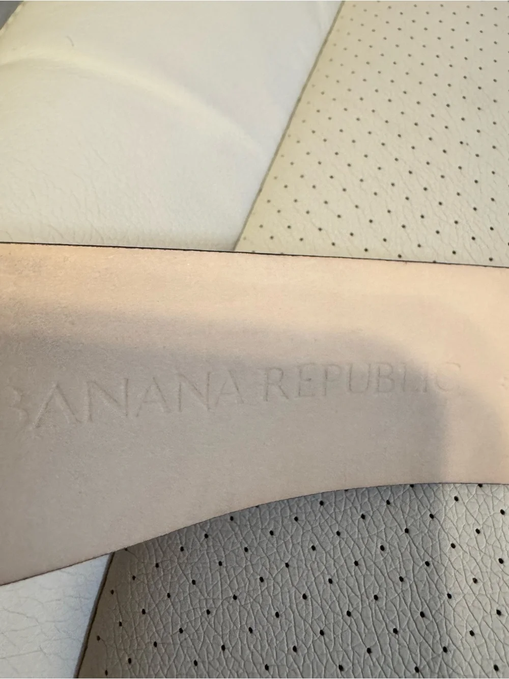 Banana Republic Genuine Leather Reptile Embossed Belt Gray XS